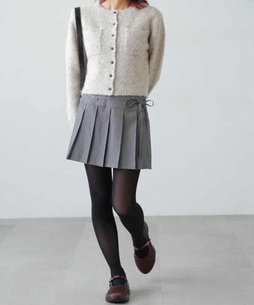 FREE'S MART（フリーズマート）の「◆ラッププリーツミニスカート（スカート・レディース・グレー/ブラウン系その他・SMALL/MEDIUM）」の7枚目の写真