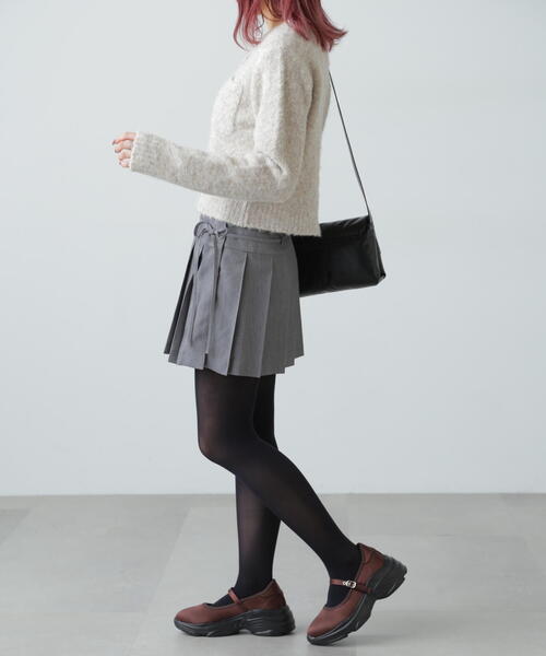 FREE'S MART（フリーズマート）の「◆ラッププリーツミニスカート（スカート・レディース・グレー/ブラウン系その他・SMALL/MEDIUM）」の8枚目の写真