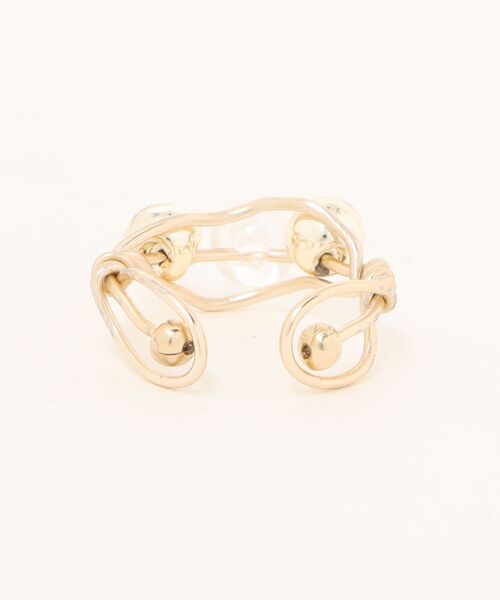 VIBGYOR（ヴィブジョー）の「【marumusubi】ワイヤーインデックスring(MA)（リング・レディース・ゴールド・FREE）」の2枚目の写真