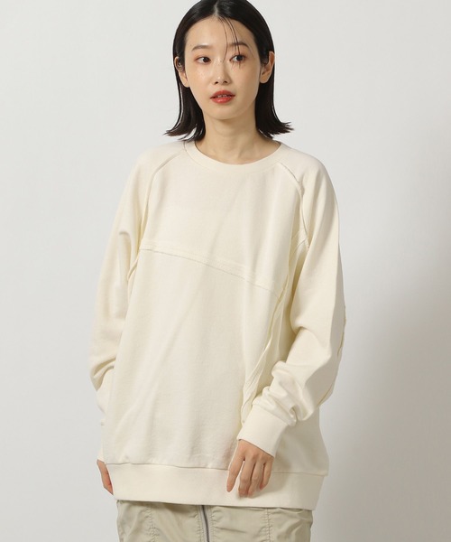 LAKOLE(ラコレ)の「リメイク風スウェット / 291816(スウェット・レディース・ライトグリーン/チャコール/アイボリー・FREE)」の1枚目の写真