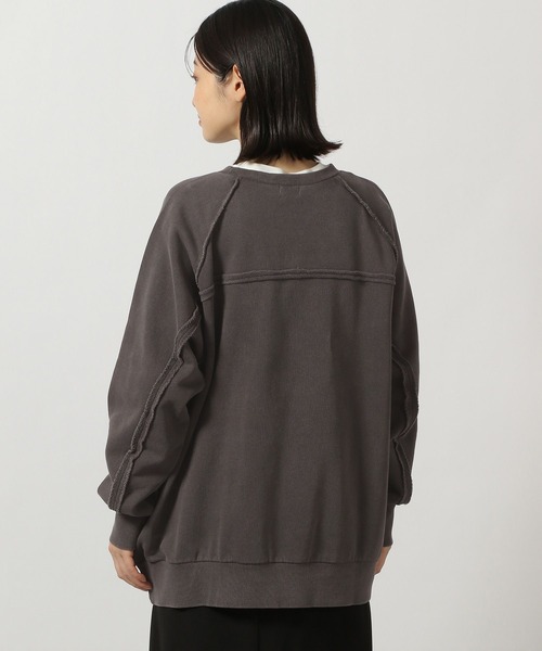 LAKOLE(ラコレ)の「リメイク風スウェット / 291816(スウェット・レディース・ライトグリーン/チャコール/アイボリー・FREE)」の7枚目の写真