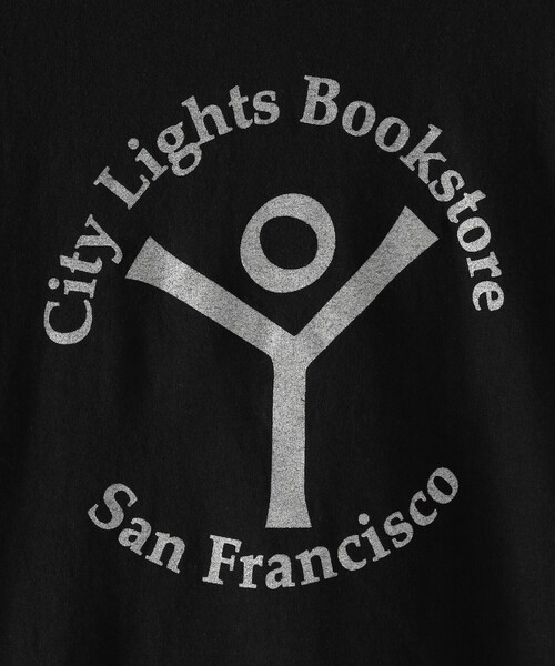 6 (ROKU) - roku 6 city lights book store Tシャツ 6 (ROKU) - roku Tシャツ シティライツ CITY LIGHTS BOOK STORE