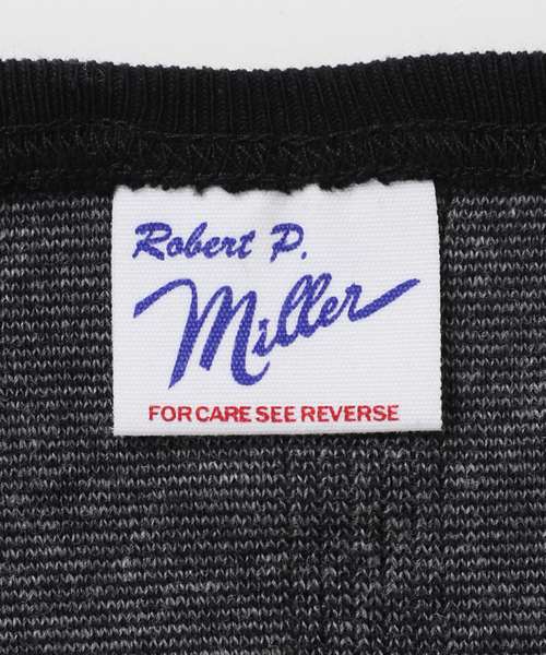 MILLER（ミラー）の「別注【MILLER/ミラー】C/N L/S：カットソー（Tシャツ/カットソー・レディース・ブラックミックス/ボルドー/ホワイト×ホワイト/ブルー・FREE）」の5枚目の写真