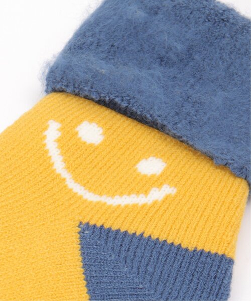 LBC（エルビーシー）の「裏起毛ソックス スマイリー（ソックス/靴下・レディース・ホワイト/セージグリーン/イエロー・FREE）」の9枚目の写真