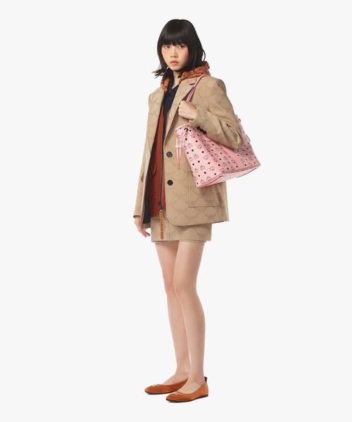 MCM(エムシーエム)の「Liz ショッパーバッグ - ヴィセトス(トートバッグ・レディース・ピンク・ONE SIZE)」の8枚目の写真