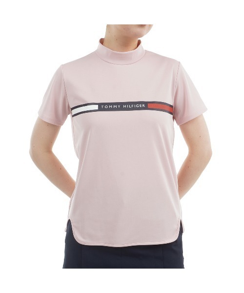 TOMMY HILFIGER GOLF（トミー ヒルフィガー ゴルフ）の「ﾗｲﾝﾛｺﾞ 半袖ﾓｯｸﾈｯｸｼｬﾂ（その他トップス・レディース・ホワイト/ピンク/ネイビー/ブラック・L/M/S/LL）」の4枚目の写真