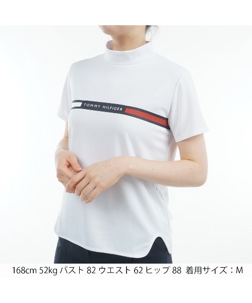TOMMY HILFIGER GOLF（トミー ヒルフィガー ゴルフ）の「ﾗｲﾝﾛｺﾞ 半袖ﾓｯｸﾈｯｸｼｬﾂ（その他トップス・レディース・ホワイト/ピンク/ネイビー/ブラック・L/M/S/LL）」の5枚目の写真