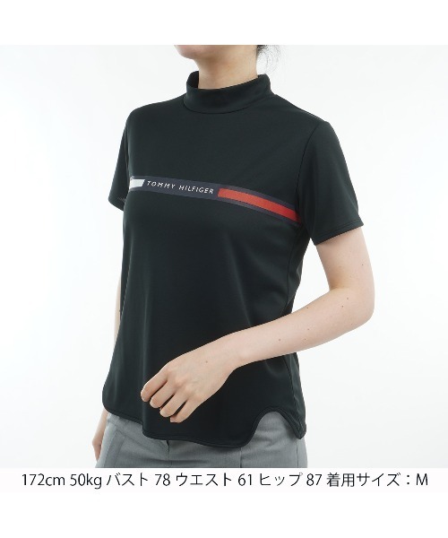 TOMMY HILFIGER GOLF（トミー ヒルフィガー ゴルフ）の「ﾗｲﾝﾛｺﾞ 半袖ﾓｯｸﾈｯｸｼｬﾂ（その他トップス・レディース・ホワイト/ピンク/ネイビー/ブラック・L/M/S/LL）」の7枚目の写真