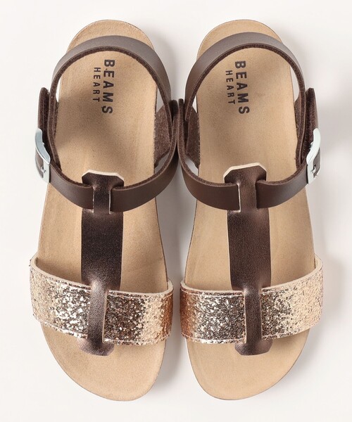 BEAMS HEART(ビームスハート)の「Tストラップ グリッター サンダル(サンダル・レディース・ブラック/シルバー/ゴールド・MEDIUM/LARGE/SMALL)」の8枚目の写真
