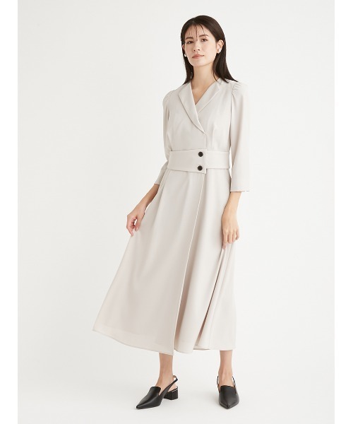 CELFORD（セルフォード）の「ベルトデザイントレンチ風ワンピース（ワンピース・レディース・ライトベージュ/ネイビー/サックスブルー・36/38）」の13枚目の写真