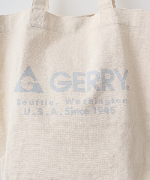 GERRY（ジェリー）の「GERRY ロゴ キャンバス トートバッグ 男女兼用（トートバッグ・メンズ・アイボリー/ブラック・FREE）」の5枚目の写真