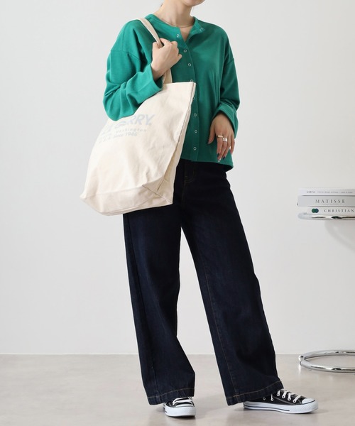 GERRY（ジェリー）の「GERRY ロゴ キャンバス トートバッグ 男女兼用（トートバッグ・メンズ・アイボリー/ブラック・FREE）」の10枚目の写真