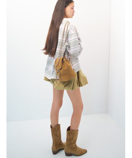 SNIDEL（スナイデル）の「バルーンミニスコート（その他パンツ・レディース・ホワイト/ベージュ/ブラック・1/0）」の18枚目の写真