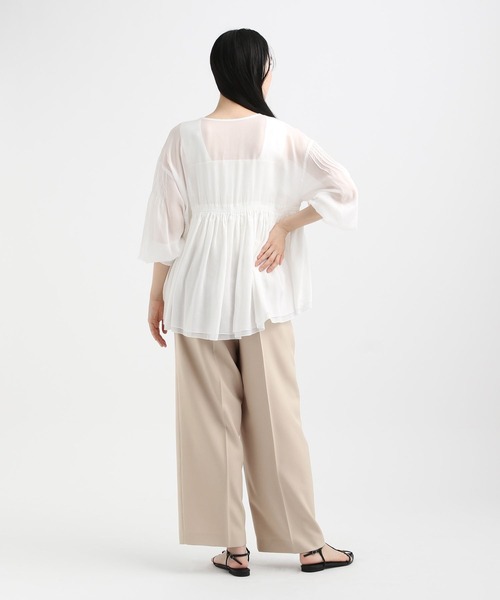 STERNBERG(スタンバーグ)の「3タックワイドパンツ(スラックス・レディース・ブラック/ベージュ・SMALL/MEDIUM/LARGE)」の5枚目の写真