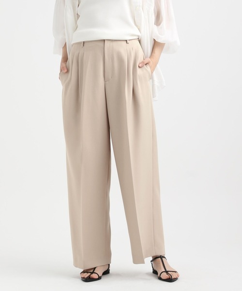 STERNBERG(スタンバーグ)の「3タックワイドパンツ(スラックス・レディース・ブラック/ベージュ・SMALL/MEDIUM/LARGE)」の7枚目の写真