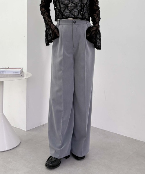 archives(アルシーヴ)の「【SETUP対応】丸カンタックスラックス(スラックス・レディース・アイボリー/ブラック/グレー・MEDIUM)」の1枚目の写真