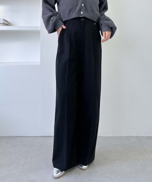 archives(アルシーヴ)の「【SETUP対応】丸カンタックスラックス(スラックス・レディース・アイボリー/ブラック/グレー・MEDIUM)」の3枚目の写真