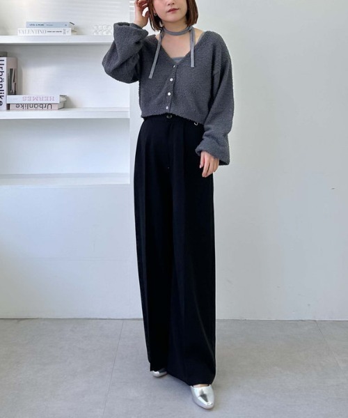 archives(アルシーヴ)の「【SETUP対応】丸カンタックスラックス(スラックス・レディース・アイボリー/ブラック/グレー・MEDIUM)」の9枚目の写真