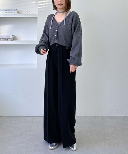 archives(アルシーヴ)の「【SETUP対応】丸カンタックスラックス(スラックス・レディース・アイボリー/ブラック/グレー・MEDIUM)」の10枚目の写真