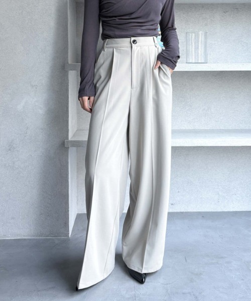 archives(アルシーヴ)の「【SETUP対応】丸カンタックスラックス(スラックス・レディース・アイボリー/ブラック/グレー・MEDIUM)」の13枚目の写真