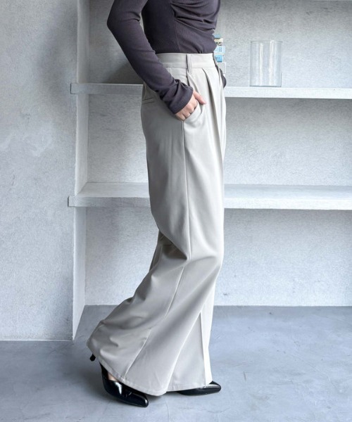 archives(アルシーヴ)の「【SETUP対応】丸カンタックスラックス(スラックス・レディース・アイボリー/ブラック/グレー・MEDIUM)」の15枚目の写真