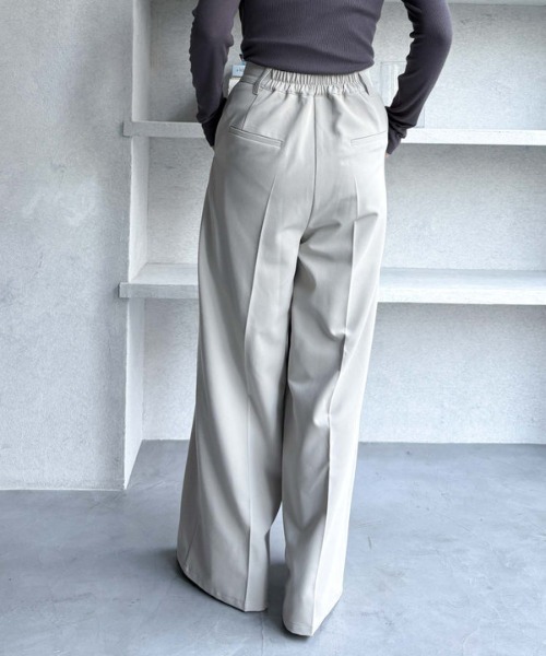 archives(アルシーヴ)の「【SETUP対応】丸カンタックスラックス(スラックス・レディース・アイボリー/ブラック/グレー・MEDIUM)」の16枚目の写真