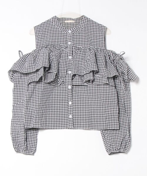frunco(フランコ)の「オープンショルダーフリルブラウス(シャツ/ブラウス・レディース・ホワイト/ブラック系その他・FREE)」の22枚目の写真