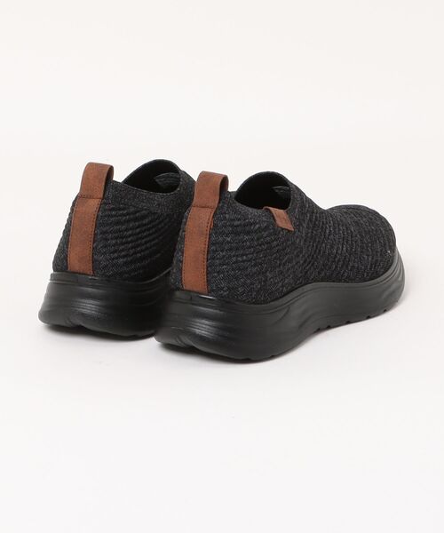 moz（モズ）の「【MOZ】ニットカジュアルシューズ（スニーカー・メンズ・ネイビー/ブラック/ベージュ・26.0cm/25.0cm/26.5cm/25.5cm/27.0cm）」の4枚目の写真