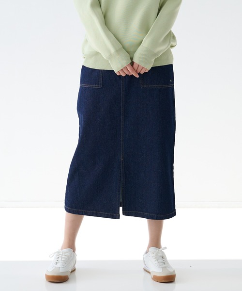 Arnold Palmer（アーノルドパーマー）の「ベイカーポケット ナロー スカート（デニムスカート・レディース・ライトブルー/インディゴブルー/カーキ/ベージュ・S/L/M）」の15枚目の写真