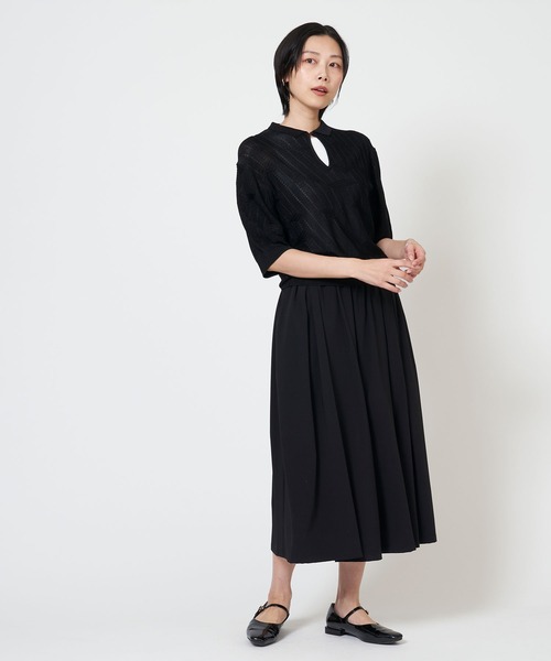 THE SHINZONE(ザ シンゾーン)の「BRIGHT LACE KNIT POLO ブライト レース ニット ポロシャツ(その他トップス・レディース・ピンク/イエロー/ブラック・FREE)」の8枚目の写真