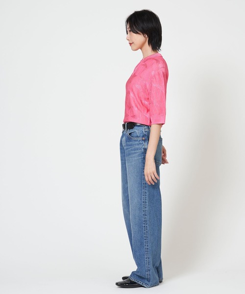 THE SHINZONE(ザ シンゾーン)の「BRIGHT LACE KNIT POLO ブライト レース ニット ポロシャツ(その他トップス・レディース・ピンク/イエロー/ブラック・FREE)」の17枚目の写真