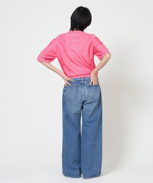 THE SHINZONE(ザ シンゾーン)の「BRIGHT LACE KNIT POLO ブライト レース ニット ポロシャツ(その他トップス・レディース・ピンク/イエロー/ブラック・FREE)」の18枚目の写真