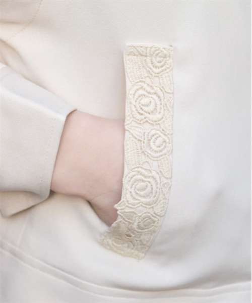 axes femme(アクシーズファム)の「2WAYライダース(ライダースジャケット・レディース・ブラック/キナリ・FREE)」の6枚目の写真