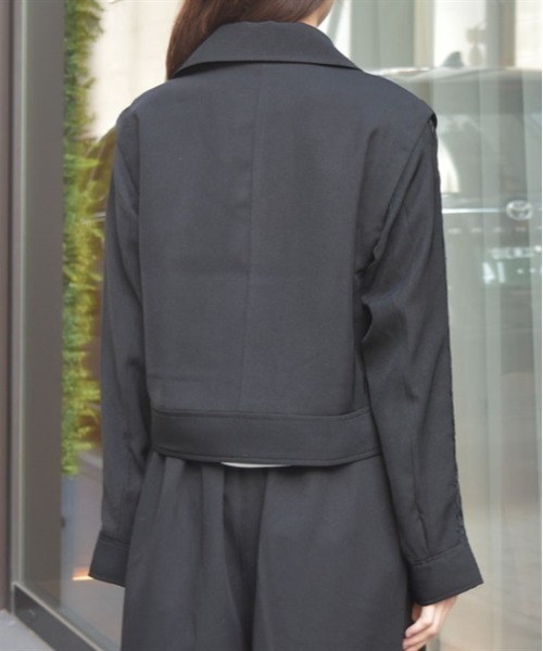 axes femme(アクシーズファム)の「2WAYライダース(ライダースジャケット・レディース・ブラック/キナリ・FREE)」の10枚目の写真