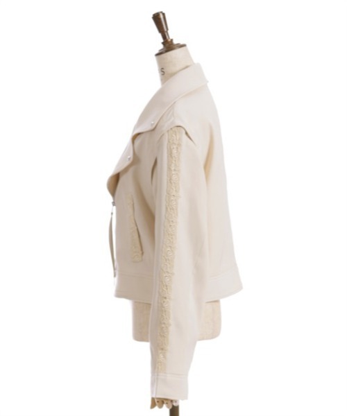 axes femme(アクシーズファム)の「2WAYライダース(ライダースジャケット・レディース・ブラック/キナリ・FREE)」の19枚目の写真