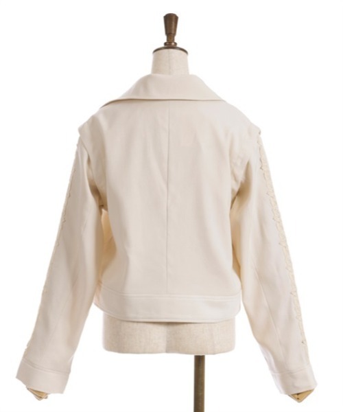 axes femme(アクシーズファム)の「2WAYライダース(ライダースジャケット・レディース・ブラック/キナリ・FREE)」の20枚目の写真