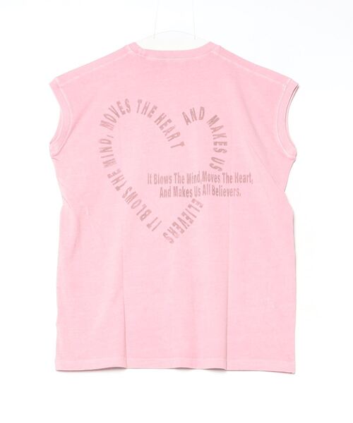 ROSE BUD(ローズバッド)の「【WEB・一部店舗限定】SLEEVELESS HEART TEE(Tシャツ/カットソー・レディース・グレー/ホワイト/ピンク・ONE SIZE)」の22枚目の写真