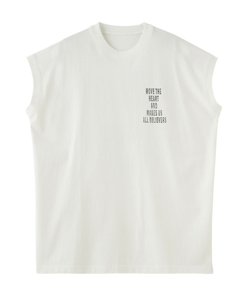 ROSE BUD(ローズバッド)の「【WEB・一部店舗限定】SLEEVELESS HEART TEE(Tシャツ/カットソー・レディース・グレー/ホワイト/ピンク・ONE SIZE)」の18枚目の写真