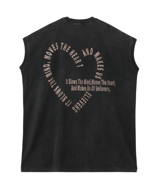 ROSE BUD(ローズバッド)の「【WEB・一部店舗限定】SLEEVELESS HEART TEE(Tシャツ/カットソー・レディース・グレー/ホワイト/ピンク・ONE SIZE)」の5枚目の写真