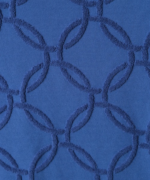 MEN'S BIGI（メンズビギ）の「パイルジャガードTシャツ（Tシャツ/カットソー・メンズ・ホワイト/ブルー・02/03）」の8枚目の写真