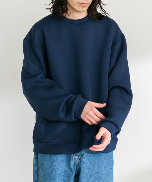 URBAN RESEARCH Sonny Label（アーバンリサーチサニーレーベル）の「ダンボールニットクルーネックプルオーバー（Tシャツ/カットソー・メンズ・チャコールグレー/ネイビー/グレー系その他・MEDIUM/LARGE/X-LARGE）」の6枚目の写真