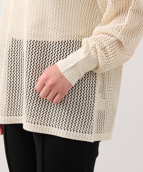un dix cors（アンディコール）の「前後2WAYメッシュラメロゴニット（ニット/セーター・レディース・アイボリー/イエロー系その他/チャコールグレー・FREE）」の18枚目の写真