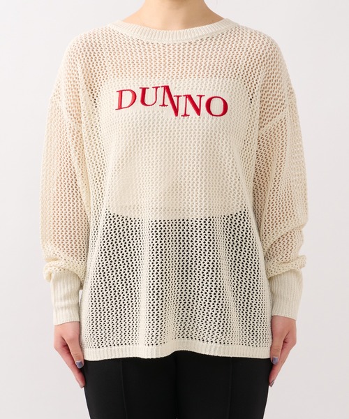 un dix cors（アンディコール）の「前後2WAYメッシュラメロゴニット（ニット/セーター・レディース・アイボリー/イエロー系その他/チャコールグレー・FREE）」の14枚目の写真