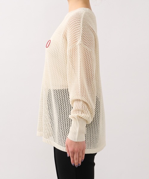 un dix cors（アンディコール）の「前後2WAYメッシュラメロゴニット（ニット/セーター・レディース・アイボリー/イエロー系その他/チャコールグレー・FREE）」の15枚目の写真