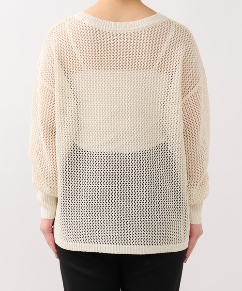 un dix cors（アンディコール）の「前後2WAYメッシュラメロゴニット（ニット/セーター・レディース・アイボリー/イエロー系その他/チャコールグレー・FREE）」の16枚目の写真
