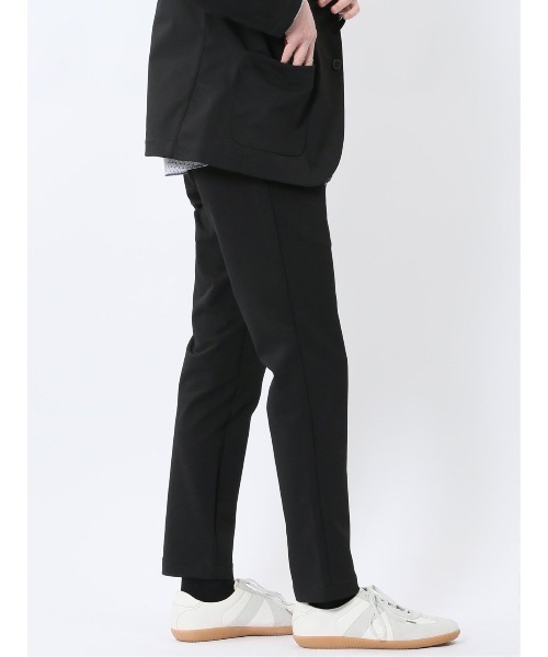 TAKA-Q（タカキュー）の「【ストレッチ ウォッシャブル】タカキュー クロスストレッチ テーパードパンツ(セットアップ可能)（その他パンツ・メンズ・ネイビー/ブラック・MEDIUM/LARGE/X-LARGE/S）」の2枚目の写真