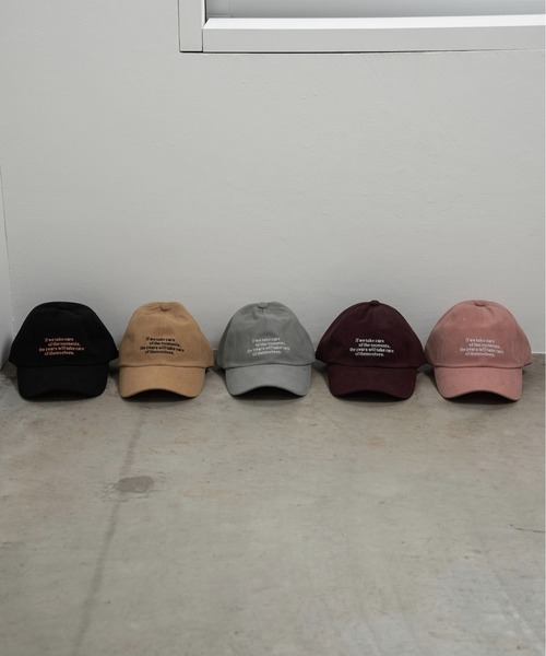 セール】simple embroidery cap / シンプルエンブロイダリー