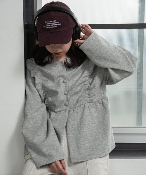 lawgy（ラウジー）の「simple embroidery cap / シンプルエンブロイダリーキャップ（キャップ・レディース・ブラック/ベージュ/ピンク/ボルドー/グレー・FREE）」の7枚目の写真
