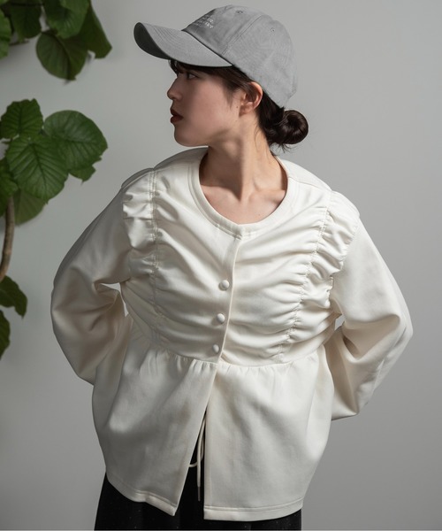 lawgy（ラウジー）の「simple embroidery cap / シンプルエンブロイダリーキャップ（キャップ・レディース・ブラック/ベージュ/ピンク/ボルドー/グレー・FREE）」の15枚目の写真