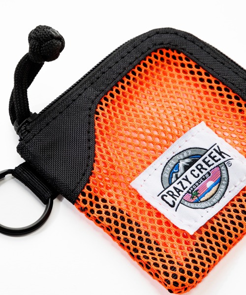 CRAZY CREEK（クレイジークリーク）の「CRAZY CREEK クレイジークリーク メッシュワレット Mサイズ（コインケース・メンズ・オレンジ/ライム・FREE）」の7枚目の写真